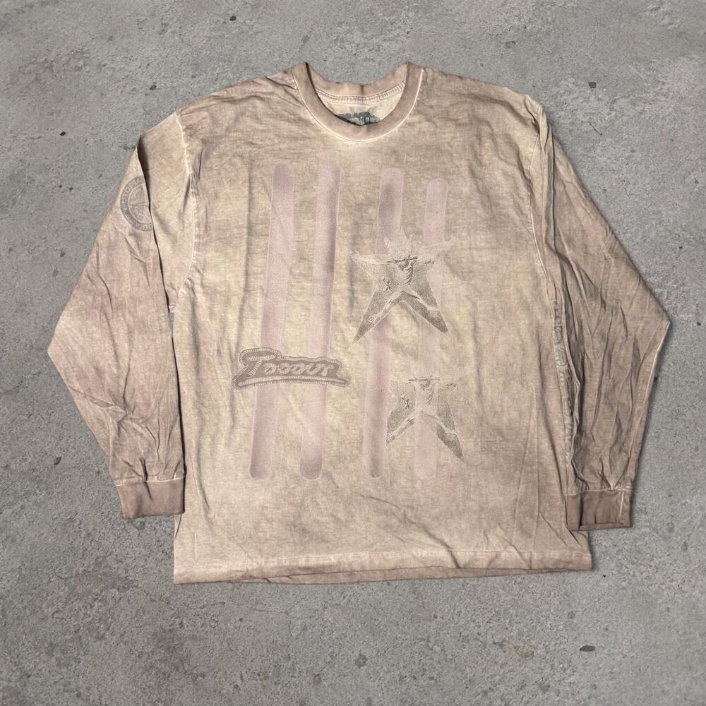 Travis Scott Utopia Tour Merch Long Sleeve Shirt Faded Mens Size XXL